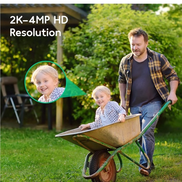 winees 2.4/5 GHz 4MP WiFiwColorNight Vision OutdoorSecurityCameraAlexa F2X Comp - Picture 5 of 13